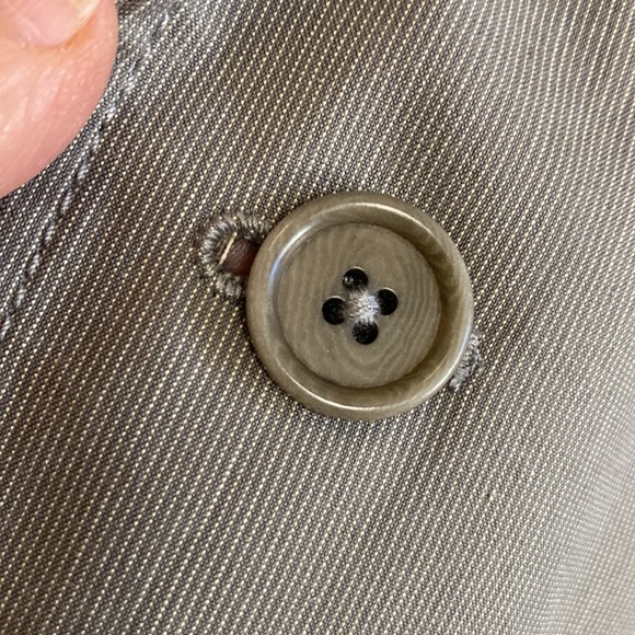 John Varvatos Blazer Mens 40 Gray Stripe Single Breast Light Unstructured Jacket - Picture 10 of 15